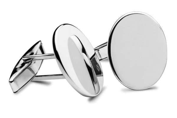 Manschettenknöpfe oval Mechanik