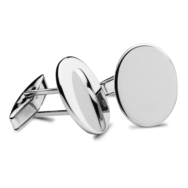 Manschettenknöpfe oval Mechanik