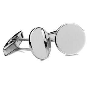 Manschettenknöpfe mit Logo graviert Mechanik