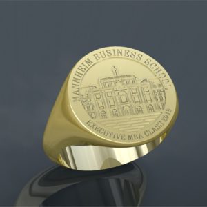 Absolventenring MANNHEIM BUSINESS SCHOOL vergoldet